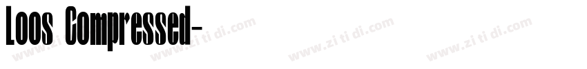 Loos Compressed字体转换